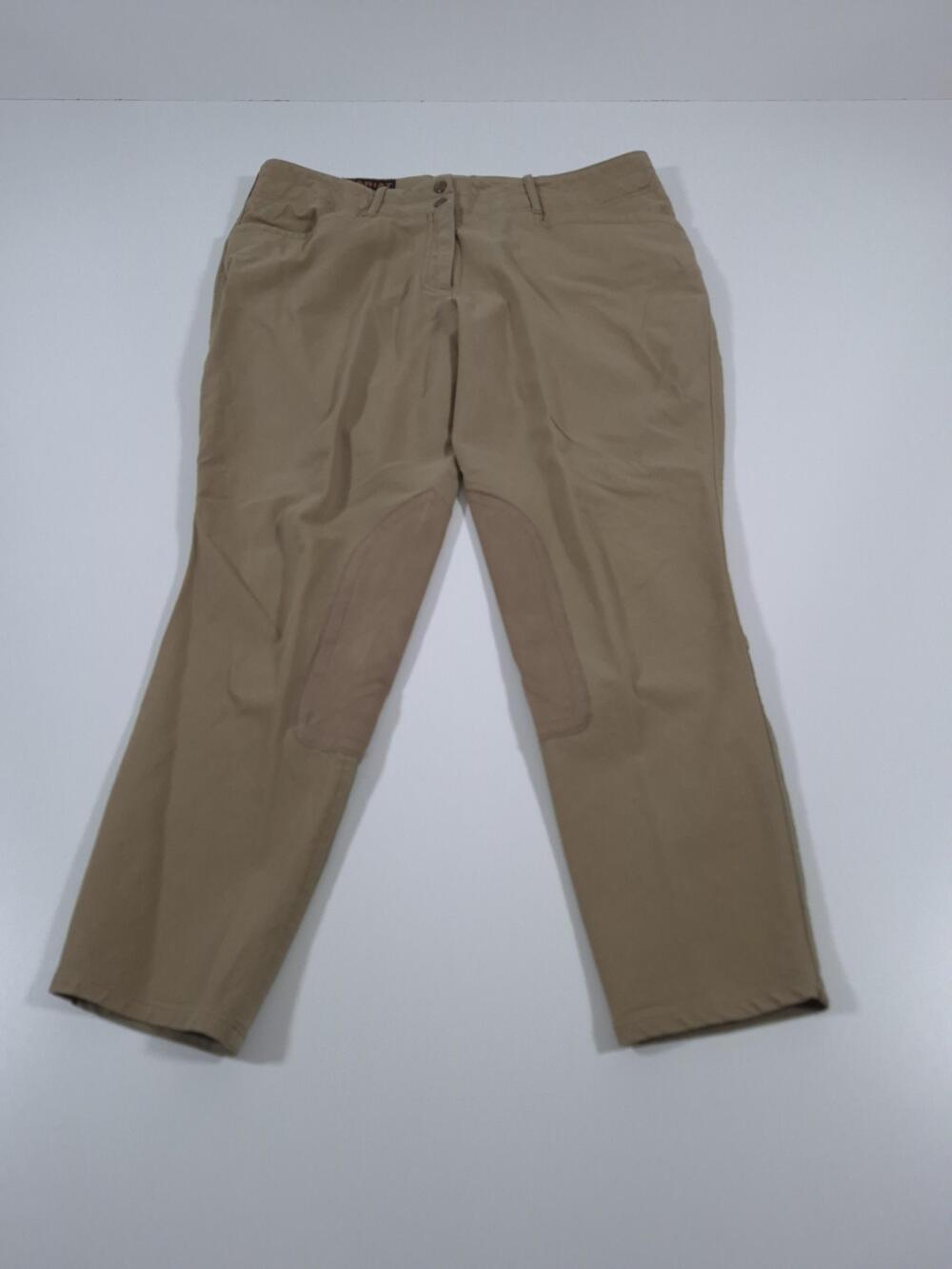 Ariat Equestrian Riding Pants Mens 36 Beige Knee Patch Breeches Stretch Twill